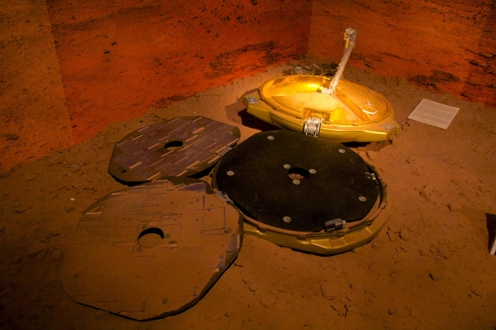 Modèle de la sonde Beagle 2 exposé au Spaceport de Liverpool