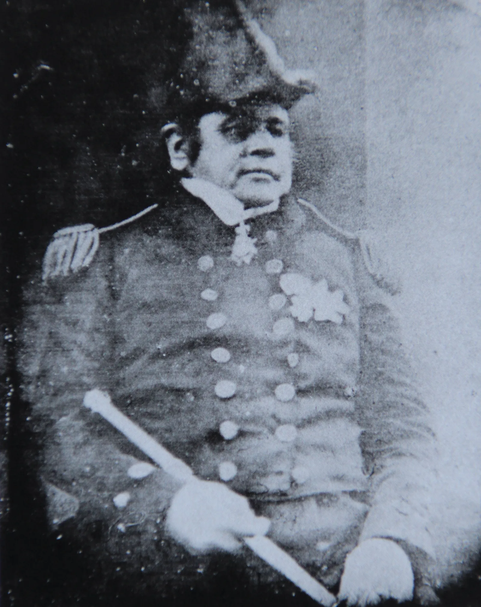 Portrait en daguerréotype de Sir John Franklin en 1845, peu avant le départ de son expédition